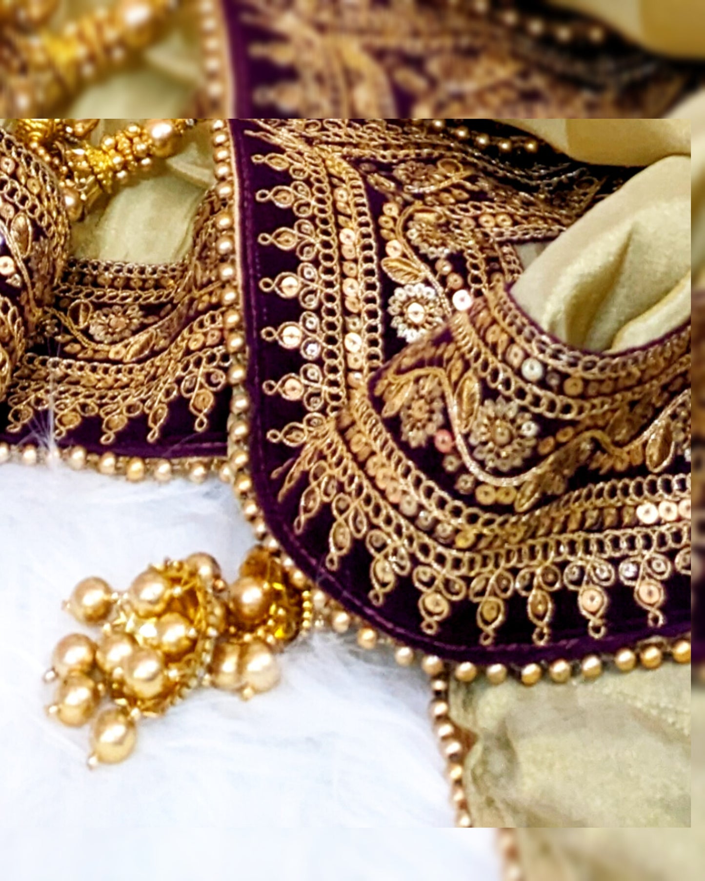 NOOR- Champagne Shade Soft Tissue Sari With Zari Work Borders