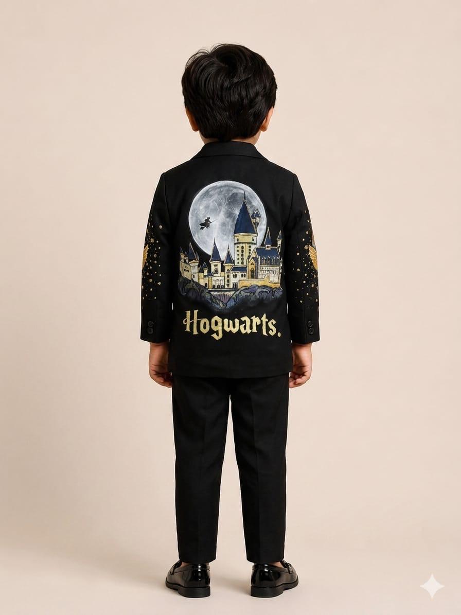 Kids Handpainted Harry Potter Theme Suit Set