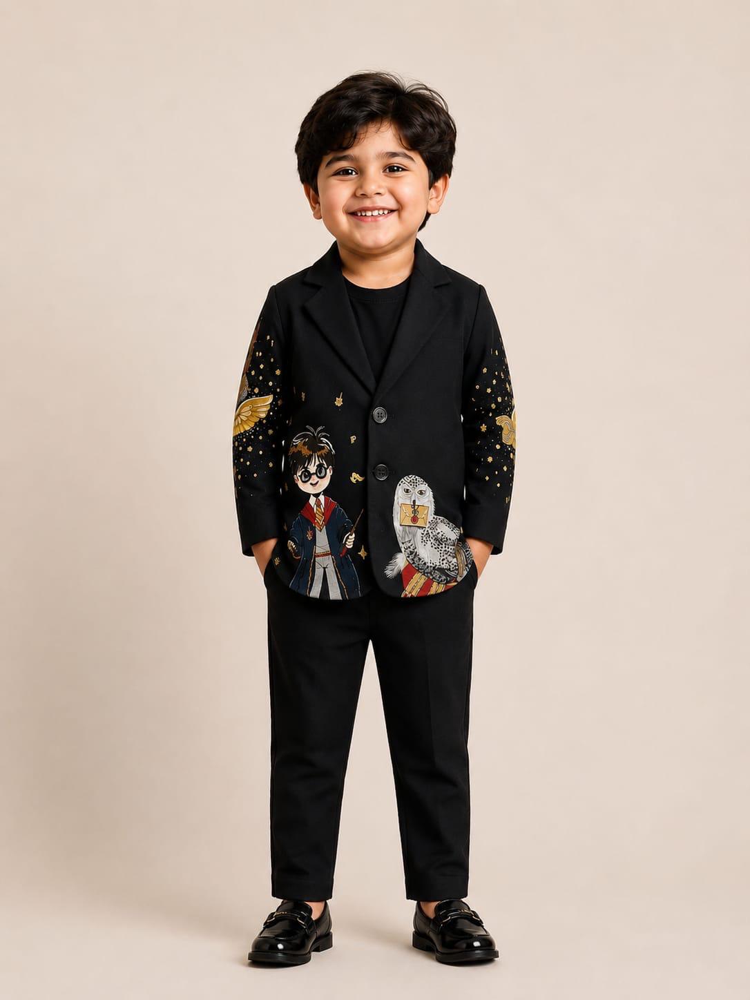 Kids Handpainted Harry Potter Theme Suit Set
